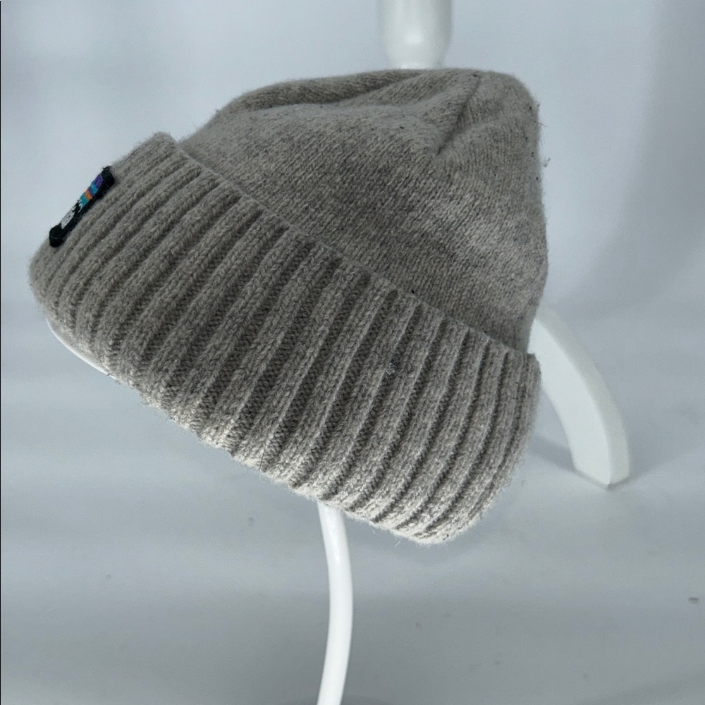 Patagonia Brodeo Beanie Gray  Logo Wool Blend Outdoors - Picture 3 of 6